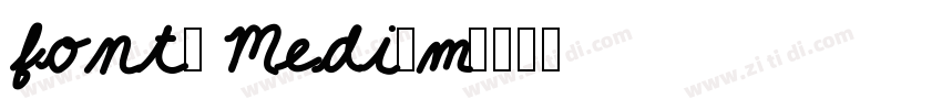 font2 Medium字体转换